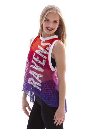 Top Rock Tank Pop Mesh